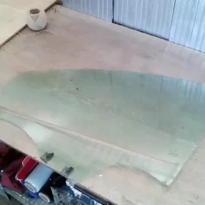 DACIA Sandero Stepway 2012.09.27-2016.12.31 Bal első ajtóüveg bontott alkatrész Expressz szállítás