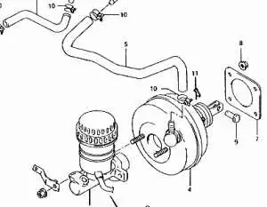 Ajánlat SUZUKI SWIFT 89-96 Fékrásegítőbontott alkatrész