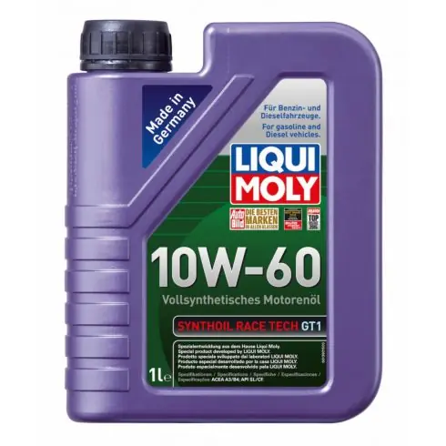 Vedd meg most Liqui Moly Synthoil Race Tech GT1 10W-60 motorolaj 1L