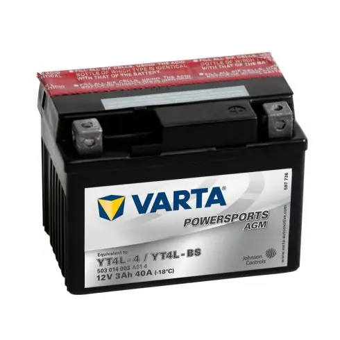 Nézd meg most Varta 12v 3ah 40A AGM motor akkumulátor jobb+ YTX4L-BS 503014003A514