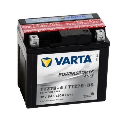 Varta 12v 7ah 120A AGM motor akkumulátor jobb+ YTZ7S-BS 507902011A514 Újdonság