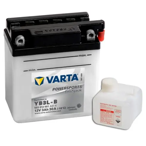 Varta 12v 3ah 30A motor akkumulátor jobb+ YB3L-B 503013001A514 Vedd meg online