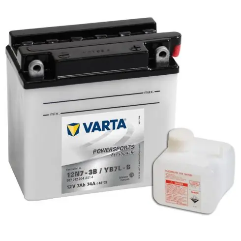 Varta 12v 7ah 74A motor akkumulátor jobb+ YB7L-B 507012004A514 Kihagyhatatlan ajánlat