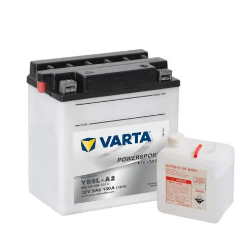 Varta 12v 9ah 130A motor akkumulátor jobb+ YB9L-A2 509016008A514 Szezonális akció