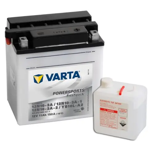 Varta 12v 11ah 150A motor akkumulátor jobb+ YB10L-A2 511012009A514 Azonnal elérhető