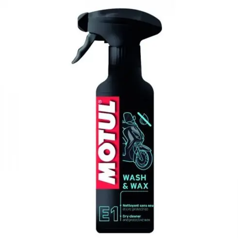 Biztonságos vásárlás MOTUL E1 Wash & Wax 0,4 L víz nélküli tisztító és ápolószer