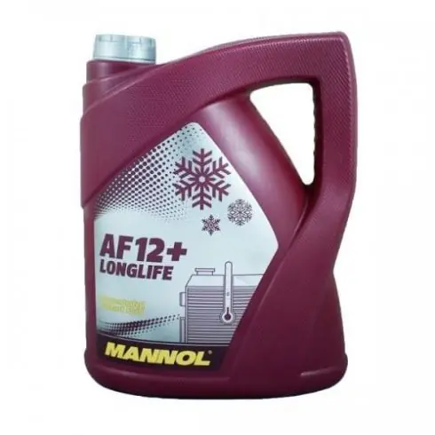 Akciós ár Mannol fagyálló hűtőfolyadék Longlife Antifreeze AF12+ Piros 5L MANNOLAF12+5L