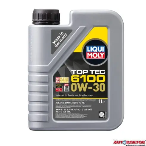 Vedd meg online Liqui Moly Top Tec 6100 0W-30 1L motorolaj LM20777