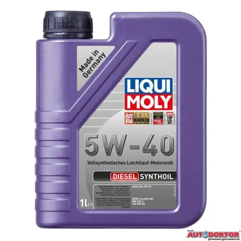 Liqui Moly Diesel Synthoil 5W-40 1L motorolaj LM1340 Azonnal elérhető