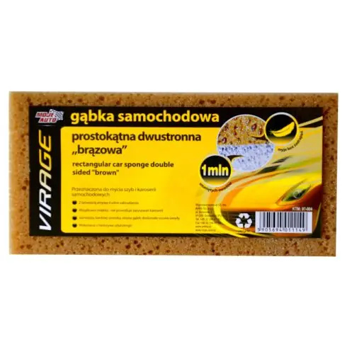 Szezonális akció Moje Auto kétoldalas téglalap alakú autószivacs "barna" 97004