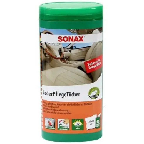 Akció Sonax LederPflegeTücher, bőrápoló kendő, 25 db 412300