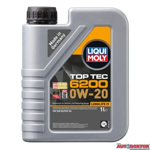 Prémium Liqui Moly Top Tec 6200 LM20787 0W-20 motorolaj 1L