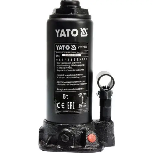 Kiárusítás YATO 8 tonnás olajemelő, 230-457mm YT17003