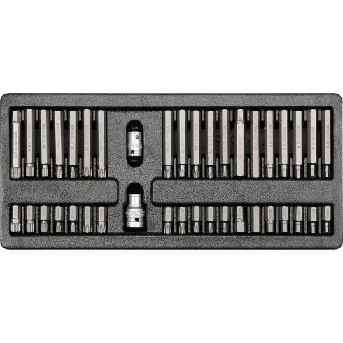 Szuper ajánlat YATO 40 részes imbusz-torx bit készlet 1/2"-3/8" (fiókbetét) YT5538