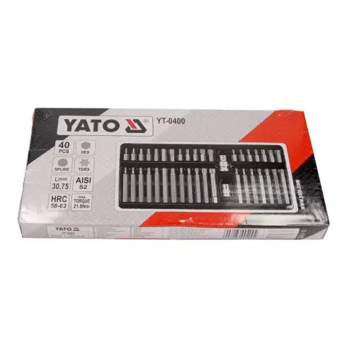 Végkiárusítás Yato bit készlet 40db-os YT0400
