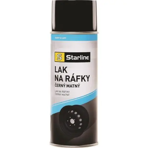 Bestseller Starline keréktárcsa festék spray (matt fekete) 400 ml
