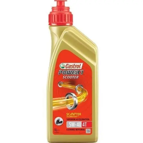 Akciós ár CASTROL POWER 1 SCOOTER 4T 5W-40 1L Motorkerékpár olaj