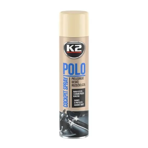 Árcsökkenés K2 POLO COCKPIT vanília illatú műszerfal gondozó spray 600ml K406WA