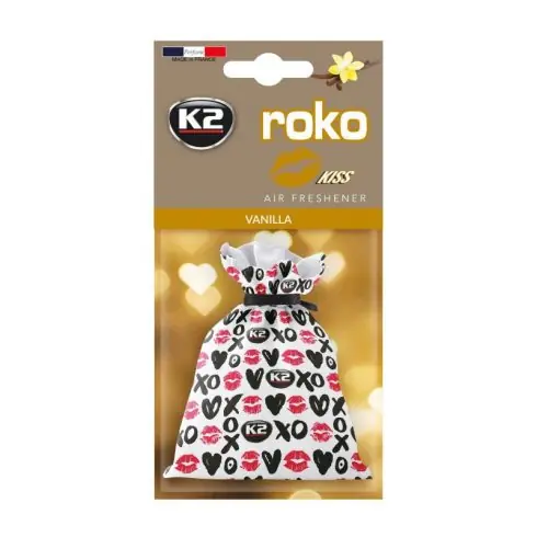 Biztonságos vásárlás K2 ROKO KISS VANILIA illatosító 25g V827K