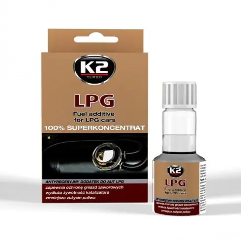 K2 LPG üzemanyag-adalék, PB-gázzal közlekedő autókhoz 50ml T317 Korlátozott ajánlat