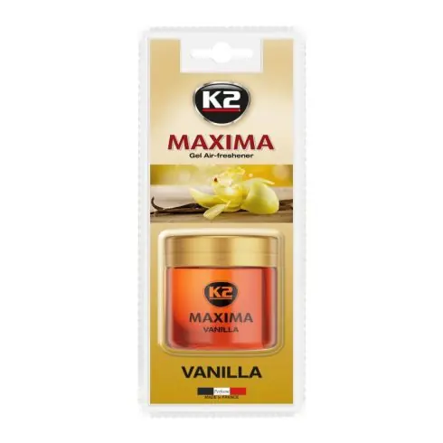 Olcsóbb K2 MAXIMA VANILLA gél légfrissítő 50ml V607