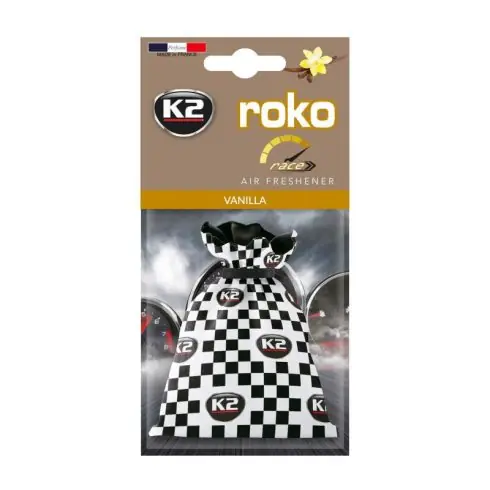 Bestseller K2 ROKO RACE VANILIA légfrissítő 25g V827R