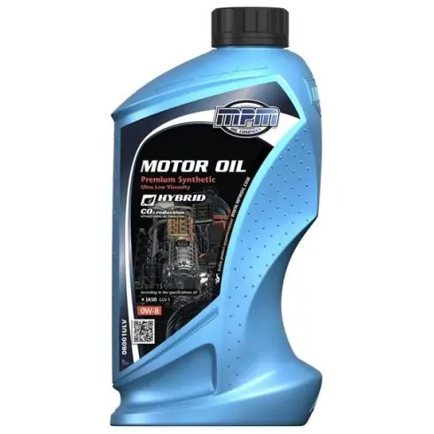 Akció MPM Motor Oil 0W-8 Premium Synthetic Ulitera Low Viscosity 1L motorolaj