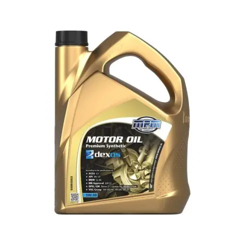Szezonális akció MPM Motorolaj 5W-30 Premium synt. GM Dexos 2 5L
