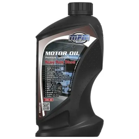 MPM Motor Oil 5W-40 Premium Synthetic Heavy Duty Diesel 1L motorolaj Exkluzív ajánlat