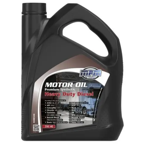 MPM Motor Oil 5W-40 Premium Synthetic Heavy Duty Diesel 5L motorolaj Bestseller