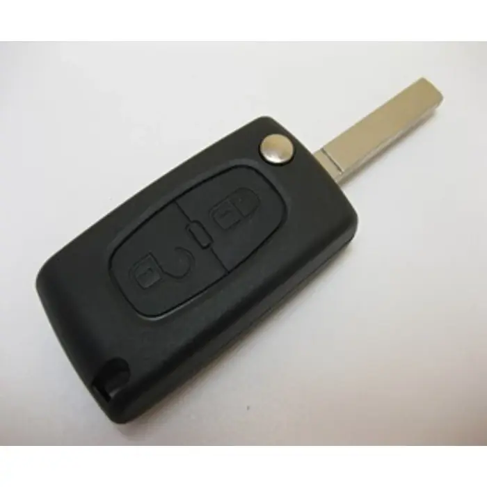 Olcsó Peugeot új utángyártott típusfüggetlen két gombos bicskakulcs ház 2006-tól