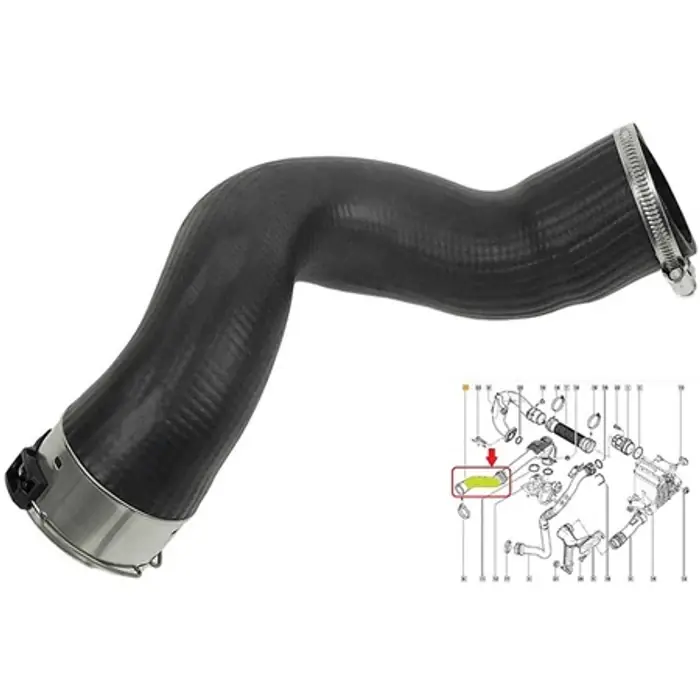 Renault Kangoo III 1.5dci új utángyártott intercooler töltőlevegő cső darab 2008-tól Rendeld meg most