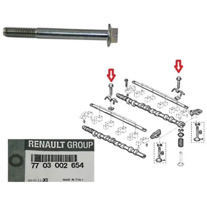 Renault Master II 2.5dci gyári új himbatengely rögzítő, leszorító csavar 2001-2010-ig Alacsony ár