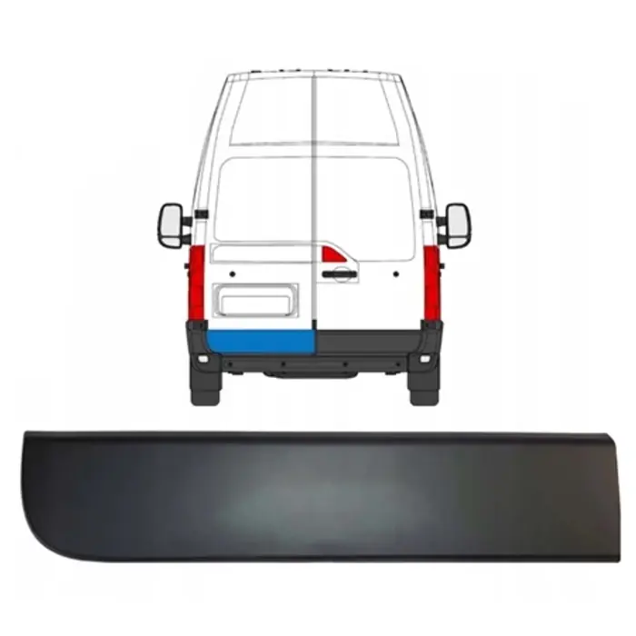 Legkelendőbb Renault Master III új utángyártott hátsó csomagtérajtó díszléc bal oldal 2010-től