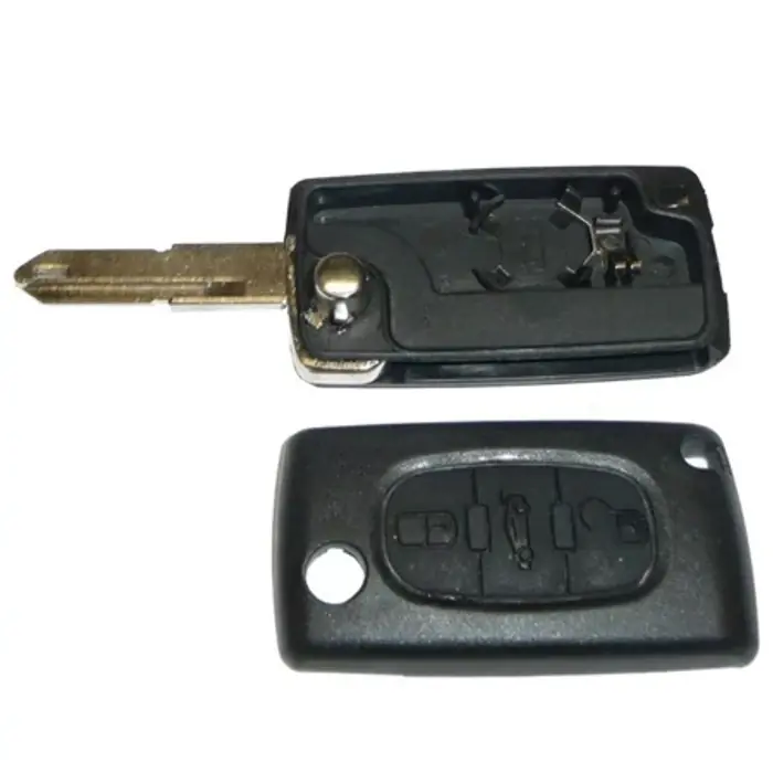 Citroen C6 új utángyártott bicskakulcs 3 gombos hegyes 2005-2012-ig Rendeld meg most