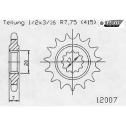 Vedd meg most ESJOT 50-12007 Első lánckerék