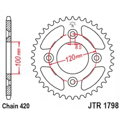 JTR1798 Hátsó lánckerék Kihagyhatatlan ajánlat