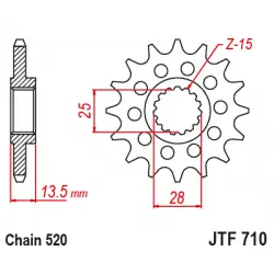 Ne maradj le JTF710 első lánckerék