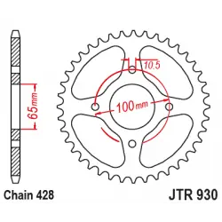 JTR930 Hátsó lánckerék Prémium