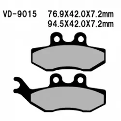 Azonnal elérhető Vesrah 9015 tárcsafékbetét