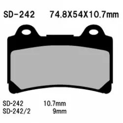 Azonnali szállítás Vesrah 242 tárcsafékbetét
