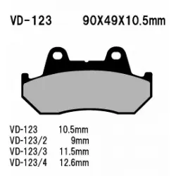 Biztonságos fizetés Vesrah 123 tárcsafékbetét