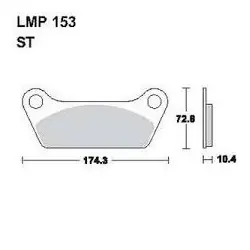 Olcsó LMP 153 tárcsafékbetét