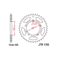 JTA1793 Aluminium hátsó lánckerék Kiárusítás