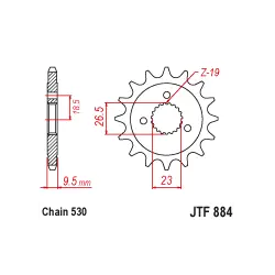 JTF884 első lánckerék Olcsó