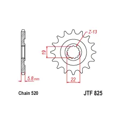 Szuper ajánlat JTF825 első lánckerék