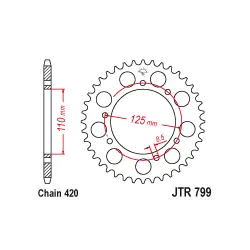 JTR799 Hátsó lánckerék Exkluzív ajánlat