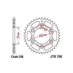 JTR766 Hátsó lánckerék Vedd meg online