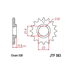 JTF583 első lánckerék Vedd meg online