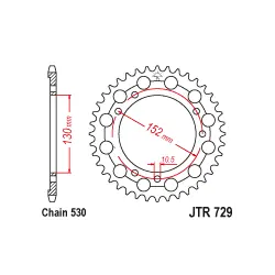 JTR729 Hátsó lánckerék Szuper ajánlat